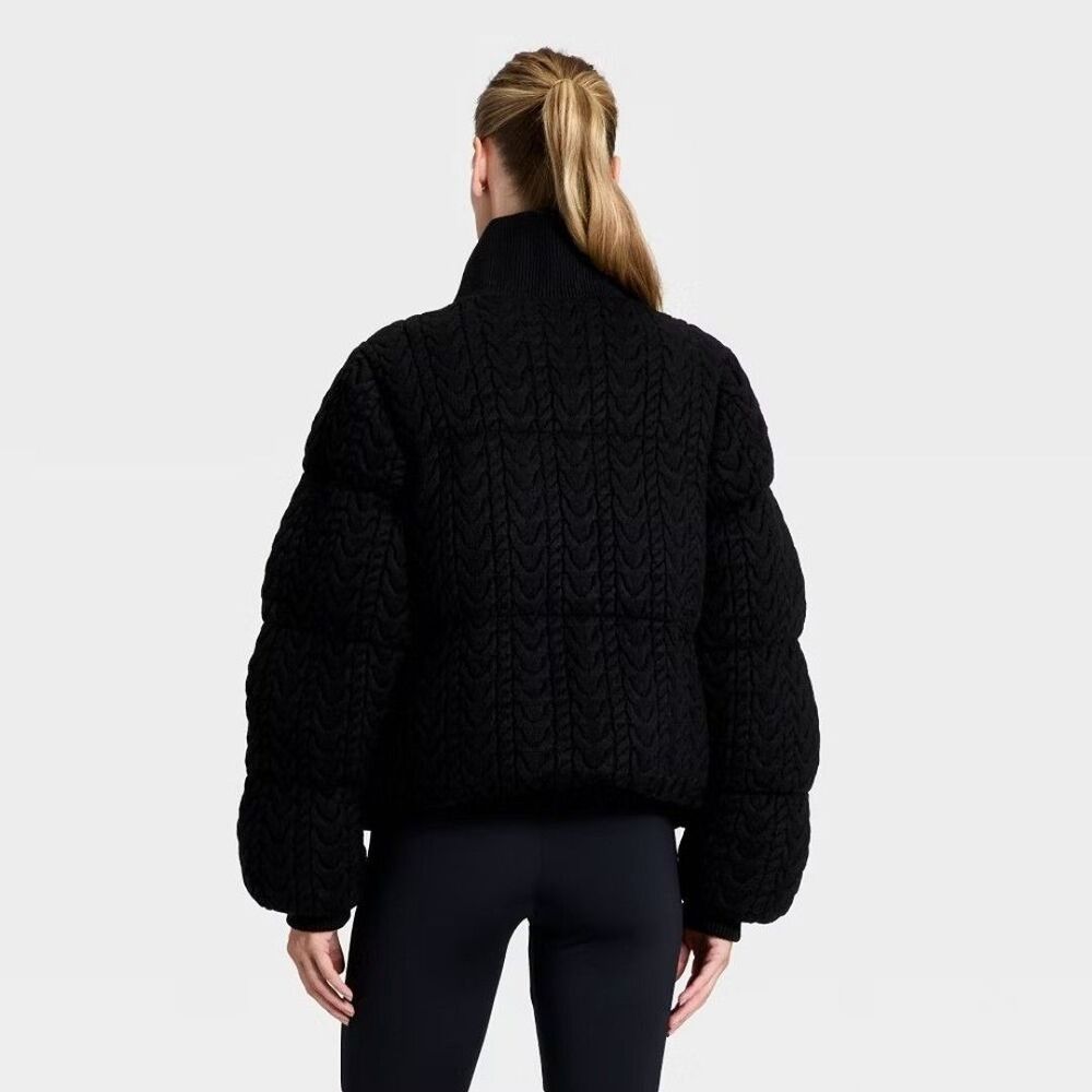 Women's Puffer Jacket - All In Motion Black XXL - Picture 3 of 6